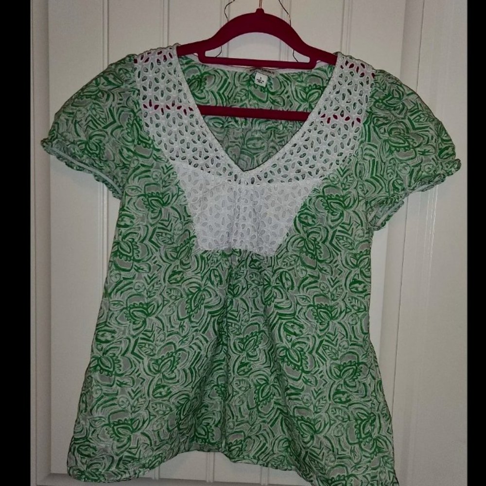 Banana Republic Capped Sleeve Top